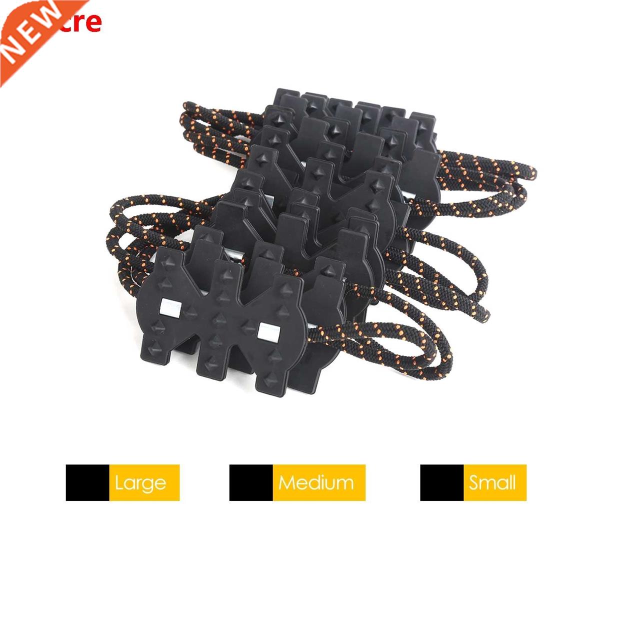 4pcs Anti Skid Tire Non-slip Universal Black Snow Chains Kit
