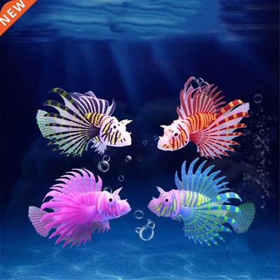 Aquarium Artificial Luminous Lionfish Fish Tank Aquatic Land