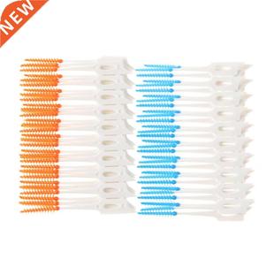 Floss Toothbrush Pick Clean-Tools Soft Plastic 50pcs Massage