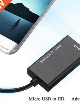 Micro USB 2.0 to HDMI-compatible Cable Adapter Converter Ext