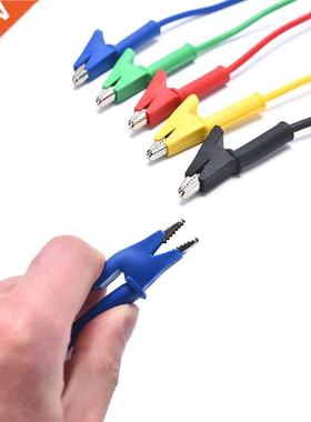 4mm Banana Plug to Shrouded Alligator Clip Cable Leads 1M 适