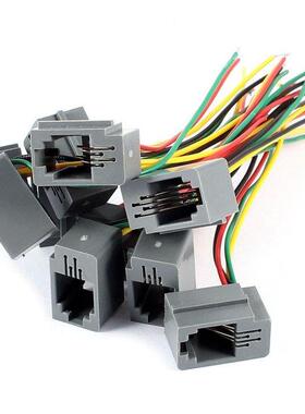 Wholesales 10 Pcs 616E 4P4C RJ9 Female Telephone Connector A