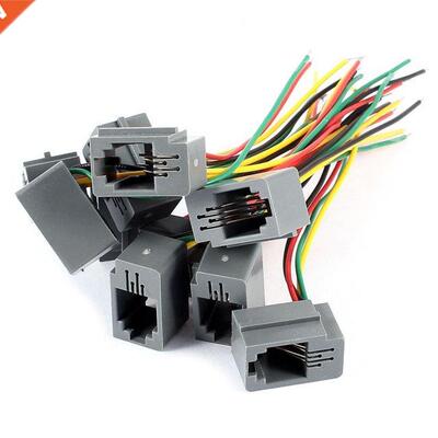 Wholesales 10 Pcs 616E 4P4C RJ9 Female Telephone Connector A