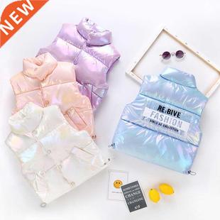 Vest Warm Baby Letters 2022 Waistcoat Down Kids Boys Girls