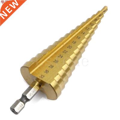 4-2mm HSS Triangle Shank Pagoda Step Drill Bit