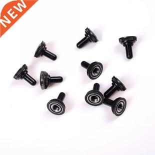 Promotion Price 6mm glue togg black cap lot waterproof 10Pcs