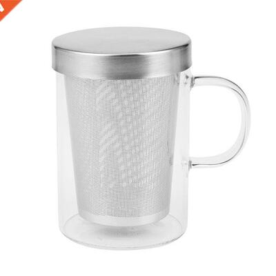 500Ml Travel Heat-Resistant Glass Tea Infuser Mug with Stain
