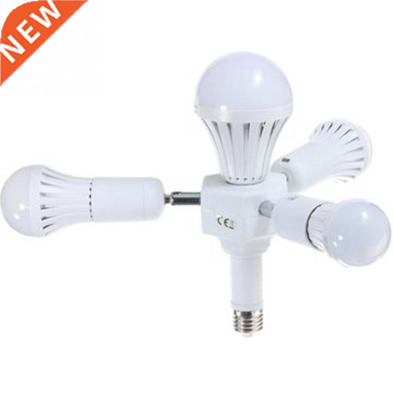 3 in 1 Rotatable E27 Base LED Light Lamp Bulb Adapter Holder