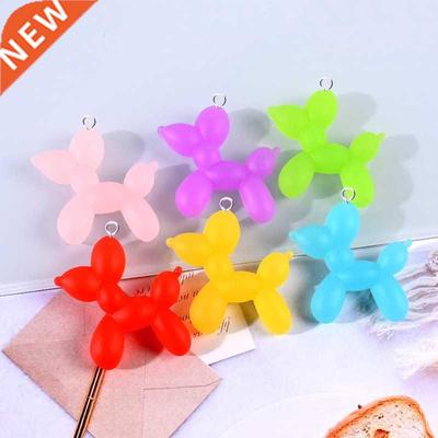 10pcs New Lovely Animal Balloon Dog Resin Charms Jewelry Mak