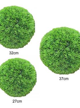 Artificial Topiary Ball Decorative Plastic Faux Shrubs Green