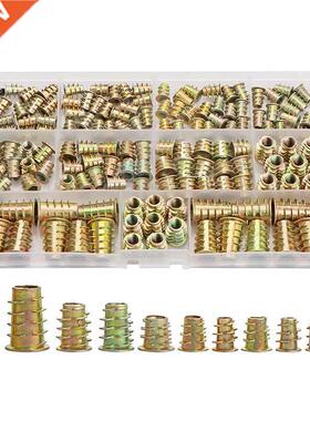 Threaded Inserts Nuts, Wood Insert Assortt Tool Kit, M4/M5/M