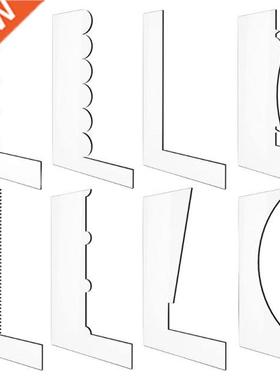 Transparent Acrylic Material 8 Pieces Set Sawtooth Cake Scra