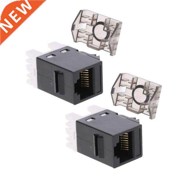 2Pcs UTP CAT6 Network Module RJ45 Connector Cable Adapter Ke