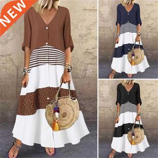 dresses Dress Women French Solid loose Elegant mini floral