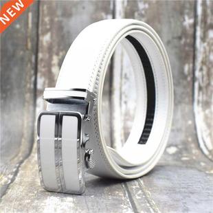 brown Width Belt 3.5CM red black white Blue Men Leather Cow