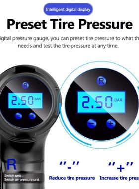 120W Wireless Car Air Inflator Compressor Handheld Rechargea