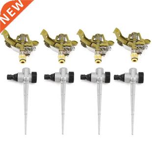 Sprinkler 360 Degree 4Pcs Lawn Pulsating Rotation Wate Metal