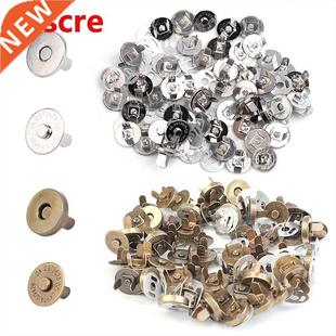 For Silver Snaps Bags Diy Button Magnet Metal Bronze 50pcs