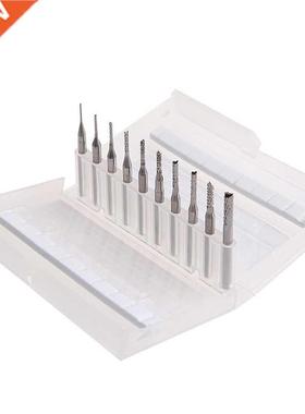 10Pcs 1/8		 0.8-.175mm Drill Bits Engraving Cutter Rot