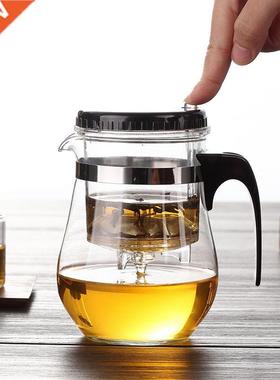 High Quaility 500ML Circular Heat-resiant Glass Teapot Flo
