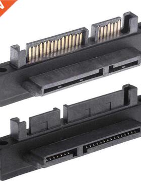 High Speed 500Mbps 90 Degree 7+15Pin SATA Male to Female Por