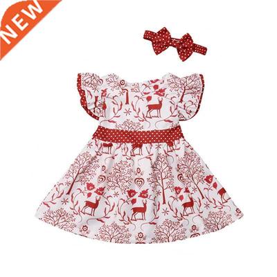 Citgeett Summer Christmas Toddler Kids Baby Girls Deer Bowkn