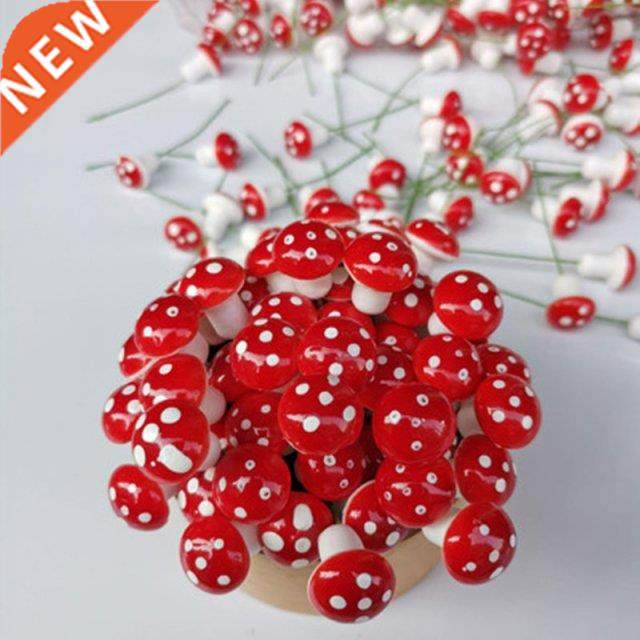 10/50 PCS PE Mushroom Artificial Plants Diy Gifts Box Weddin