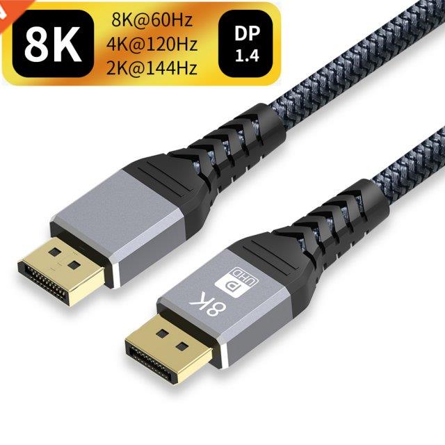 Dsplayport 1.4 cable 144Hz for Dsplayport KVM Swtch 8K 60