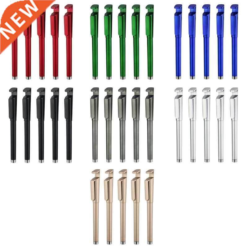5 Pack 3-in-1 Refillable Gel Pen with Phone Hoder/QR Code Fu