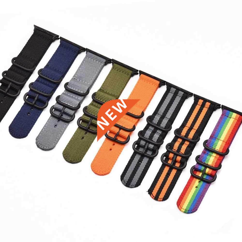 Nylon Loop Strap For Apple Watch Band 45mm 41mm 44mm 40mm 42