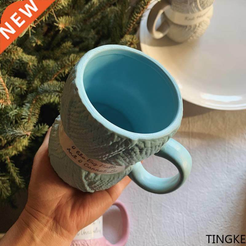 450ml Creative Colorful Wool Ceramics Mugs coffee mug Milk T