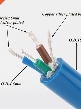 SPX-28 Hifi shielded OFC silver plated power cable bulk cab