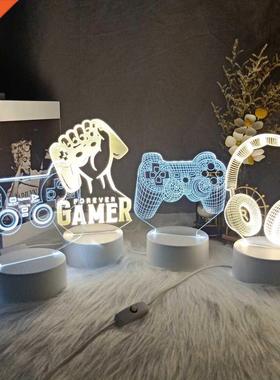 LED Night Lamp USB Powered Gaming Room Desk Setup Lighting D