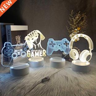 LED Night Lamp USB Powered Gaming Room Desk Setup Lighting D