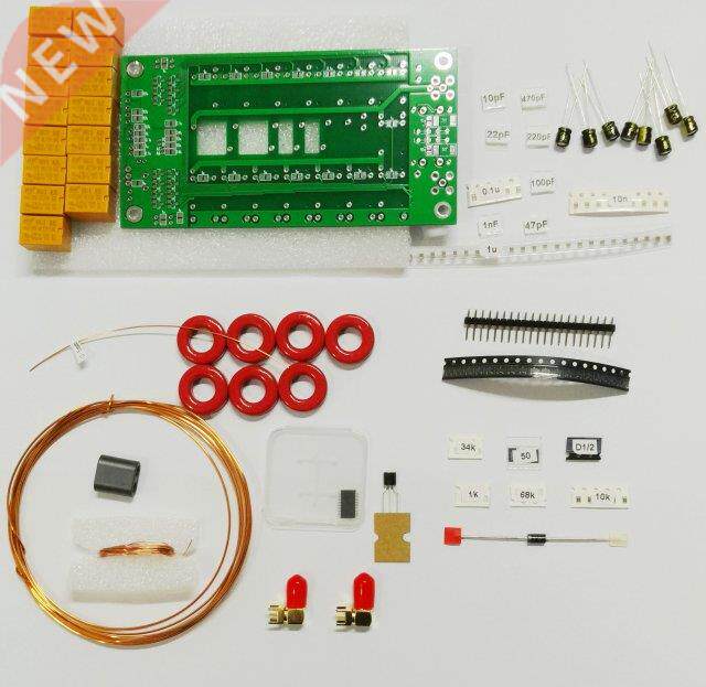 Latest version , Free shipping DIY Kits 1.8-50MHz ATU-100min