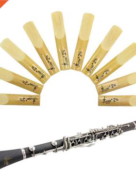 10Pcs/Set Bb Clarinet Reeds Traditional Bamboo Reed Sngth 2.