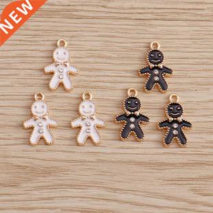 Enamel Gingerbread for Nec Pendants 17mm Charms 10pcs Man