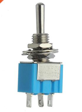 5pcs/lot Blue Mini 3-Pin SPDT ON / OFF / ON AC 125V/6A Minia