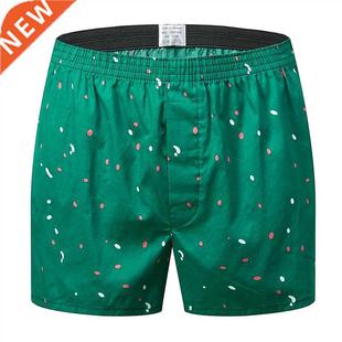 Boxers Shorts Casual New Sleep Underwear Cotton Underpa Mens