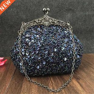 2022 New arrival Clutch Purse Silver Crystal Evening Bag Wom