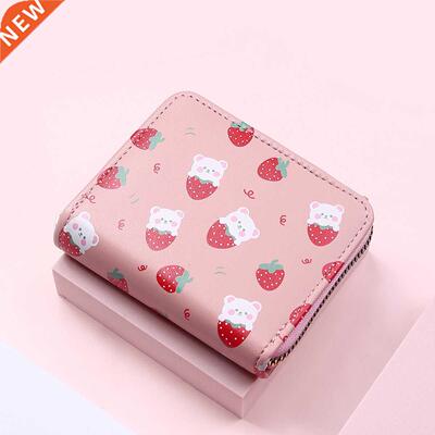 2022 New Women Cute Cartoon Wallet Small Zipper Girl Brand D