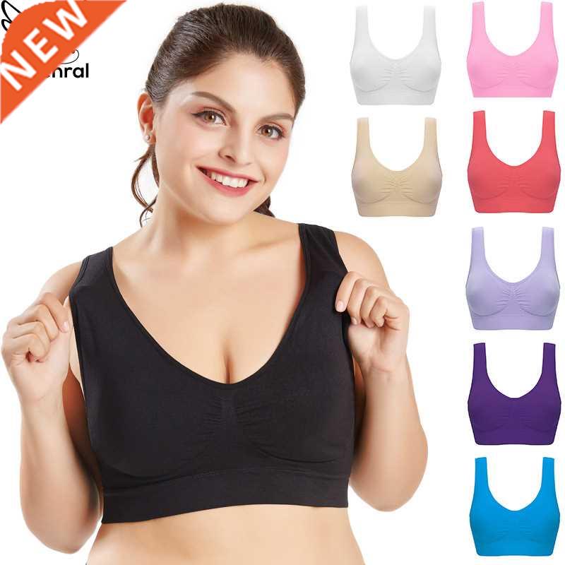 Queenral Plus Size Bras For Women Seamless Bra With Pads Big