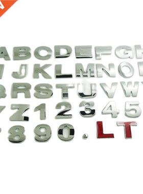 1pcs d Sticker Car and Decals 25/45mm Metal Diy Letter Nu