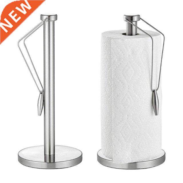 Stainless Steel Countertop Paper Towel Holder Stand Up Roll