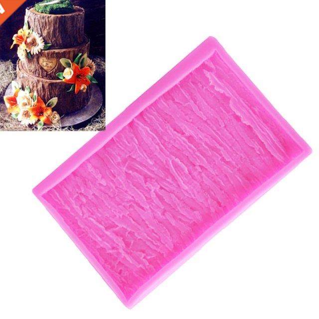 Silicone Moulds Tree Bark Wood Pattern Shape Moulds Chocolat