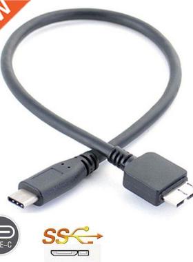 30cm USB 3.1 Type C to Mircro B HDD Data Cable USB-C USB Typ