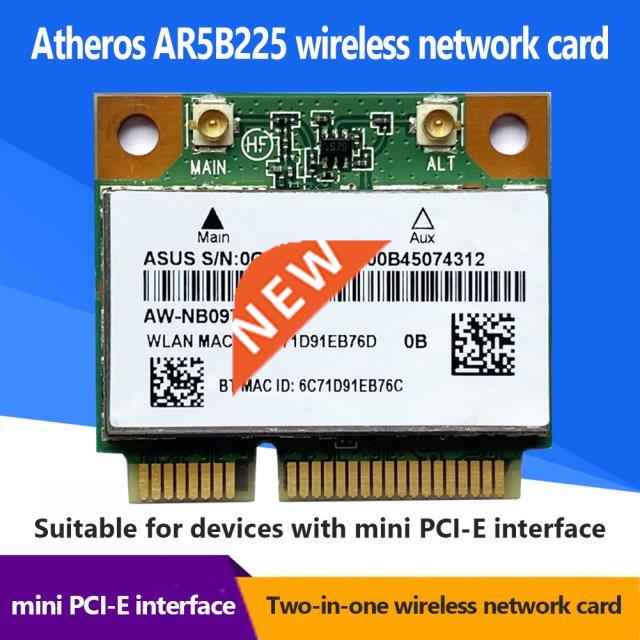 AR5B225 Mini PCIe 300M+ Bluetooth 4.0 WLAN Wifi Wireless Net