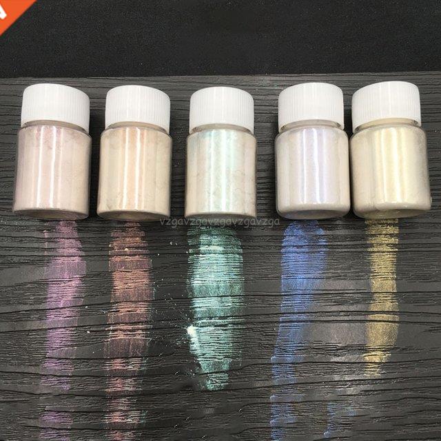 5 Bottle DIY Crafts Jewelry Making Pearlescent Powder Crysta