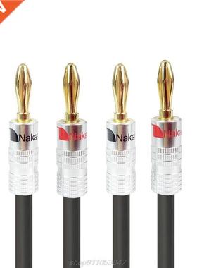 3M Hifi Speaker Cable Wire with Banana Plug for Home Theate