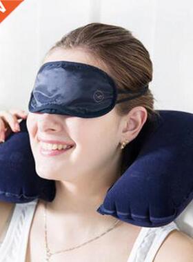 Inflatable U Shaped Pillow Car Head Neck Rest Air Cushion f